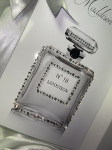 perfume bottle card