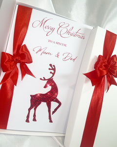 Crystal stag card