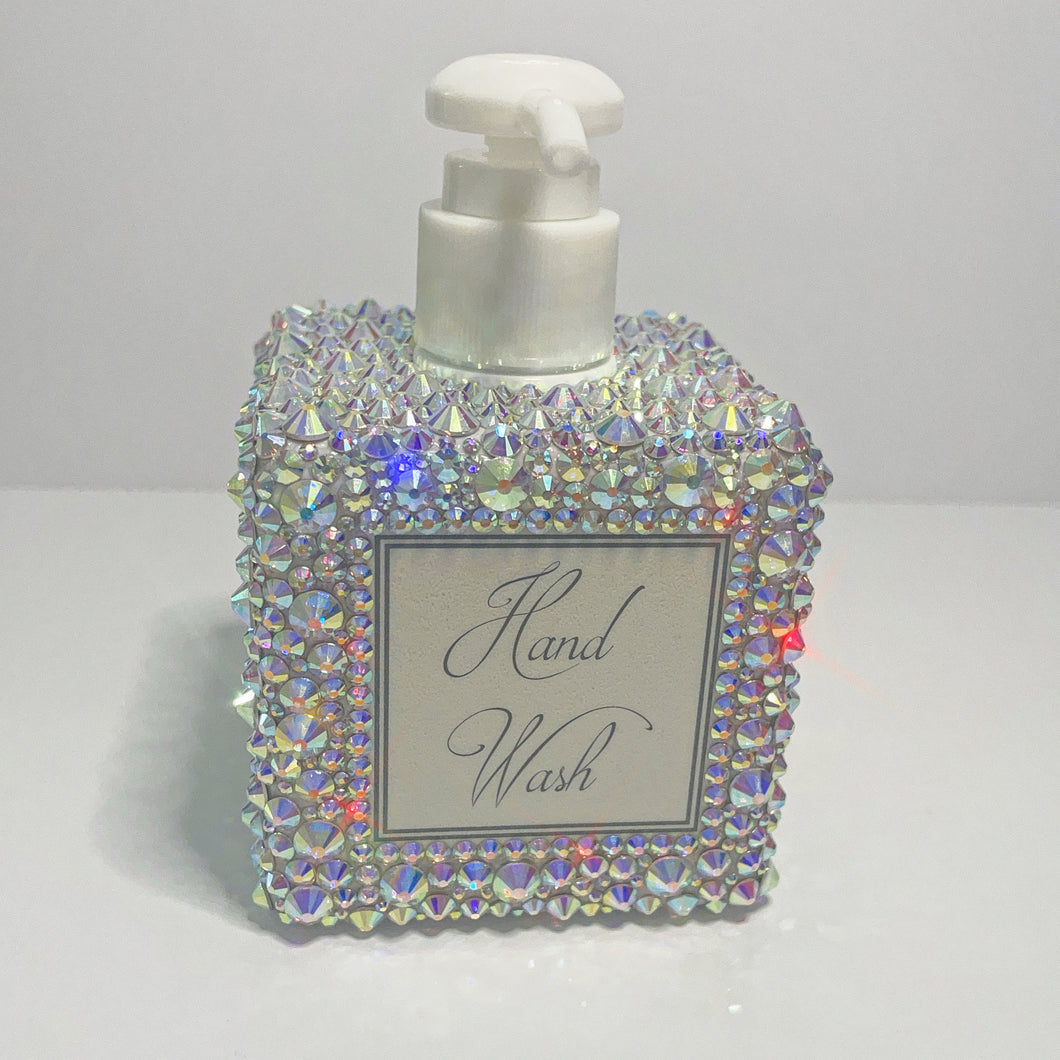 crystal encrusted hand wash / hand lotion set