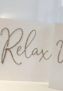 crystal relax plaque