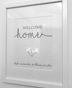 Welcome home print